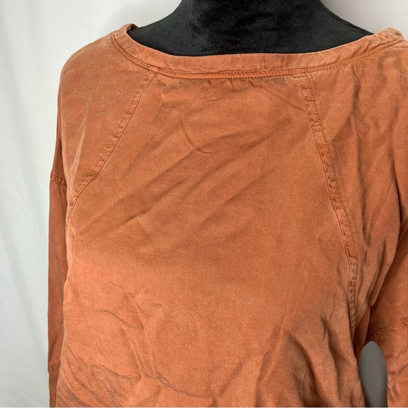 PrAna Lavender Bay Terracotta Long Sleeve Blouse with Cinched Cuffs NWT - Picture 11 of 15